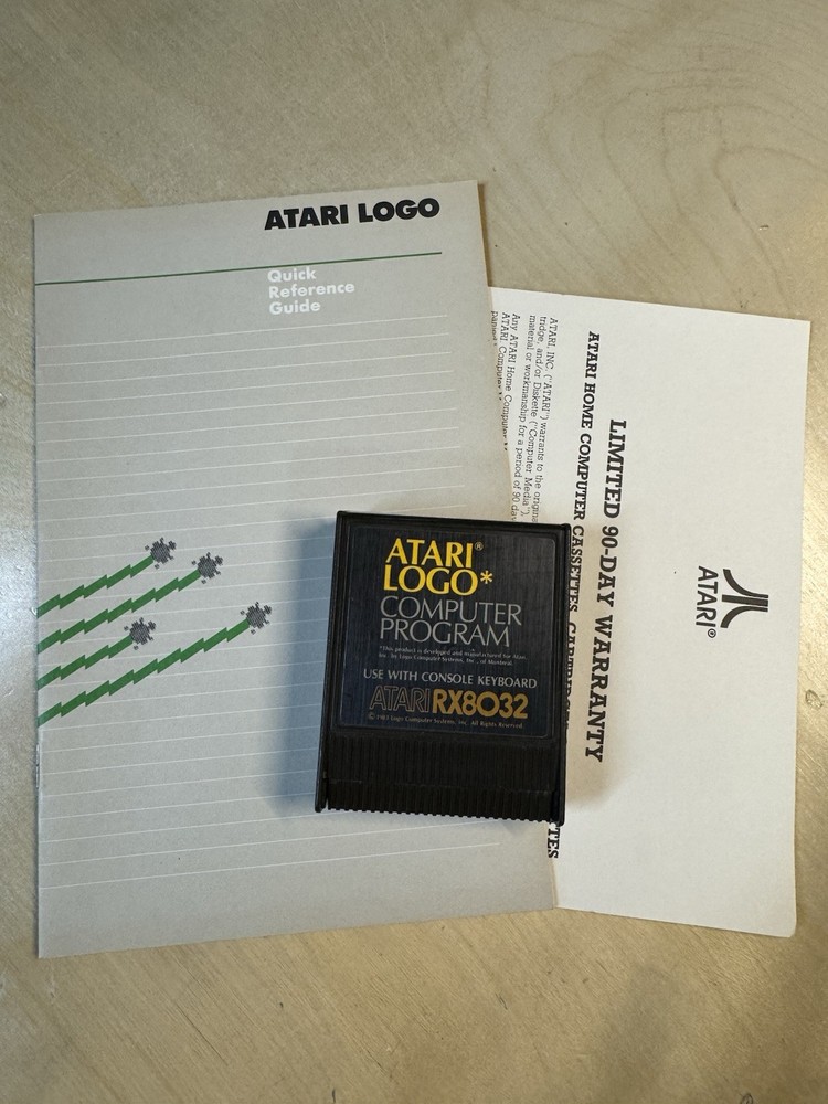 Atari Logo Computer Program RX8032 CIB - Cleaned & Tested
