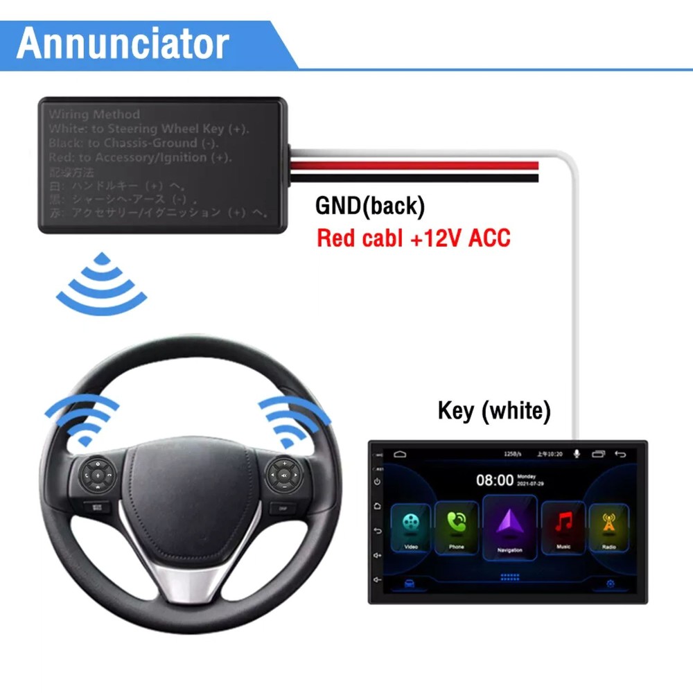 Universal Car Remote Control Button Navigation Smart Steering Wheel Controller