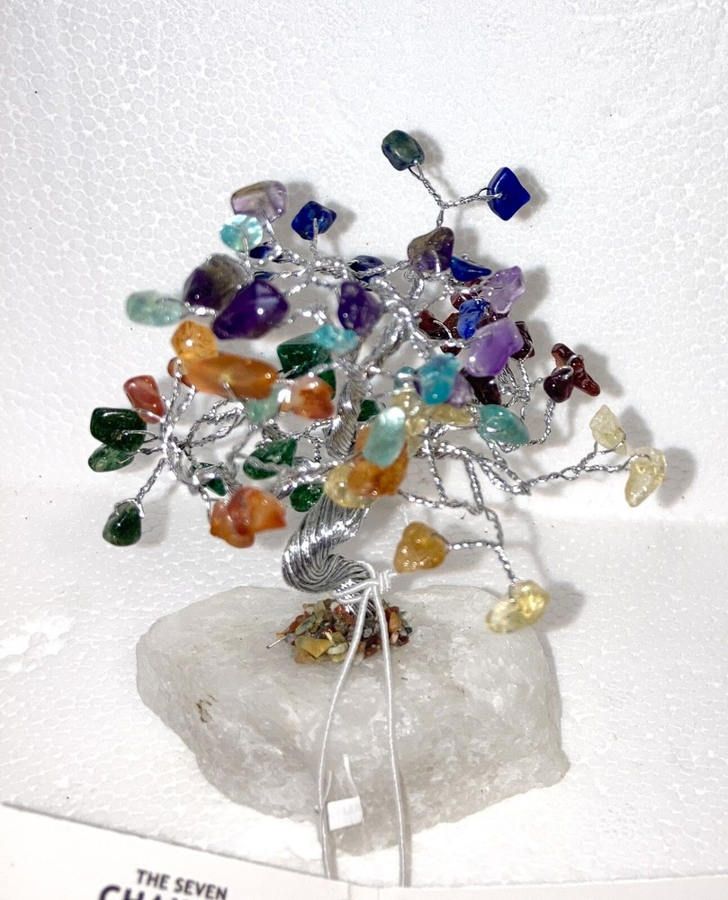 CHAKRA Gemstone Crystal Tree Stone Natural Gemstone Tree