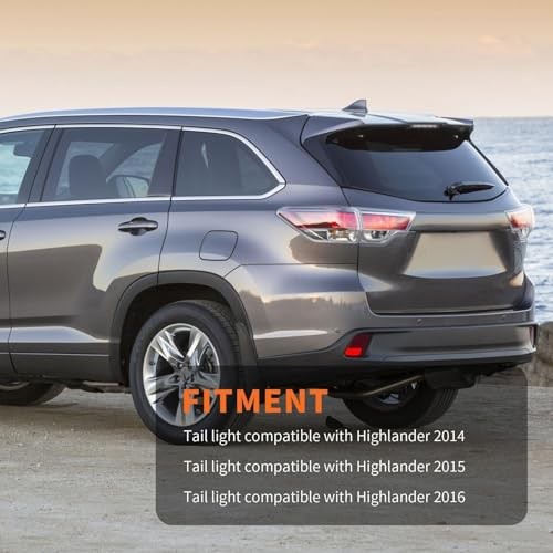 Outer Tail Light Driver Side Compatible with Highlander 2014 2015 2016 Left