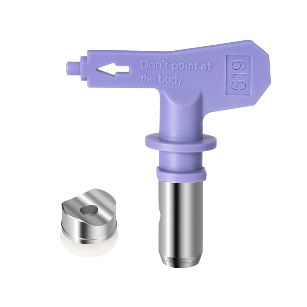 353-619 High Efficiency Airless Spray Tip, 12-14 Inch Pattern, Compatible wit...