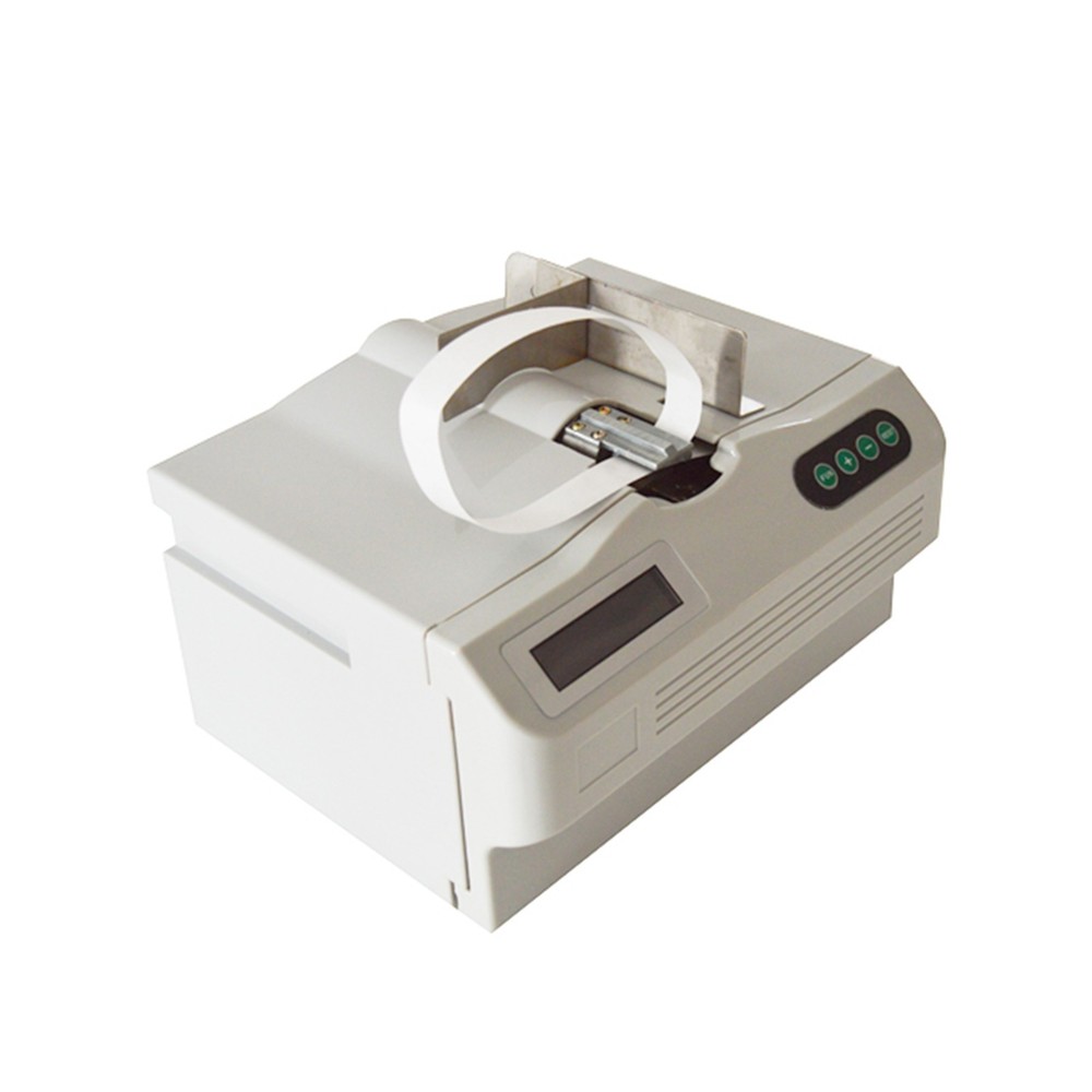 Automatic Money Bundle Machine Banknote Strapping Binding Cross Baling Tool