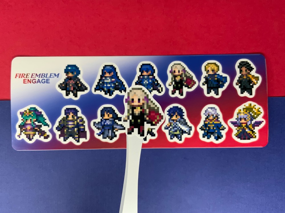 Fire Emblem Engage Pixelated Emblems Handmade Sticker Sheets Set of 2