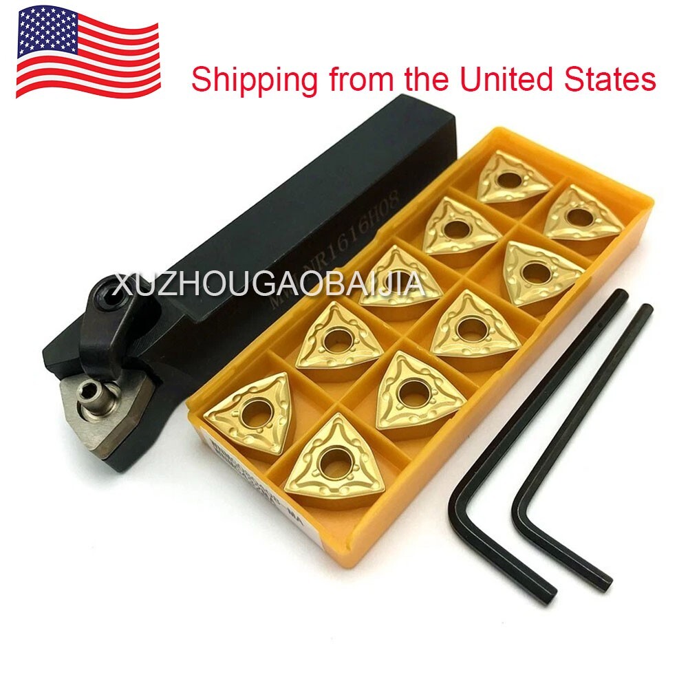 New Holder + WNMG432 WNMG080408 Carbide Inserts MWLNR1616H08 Lathe Turning Tool