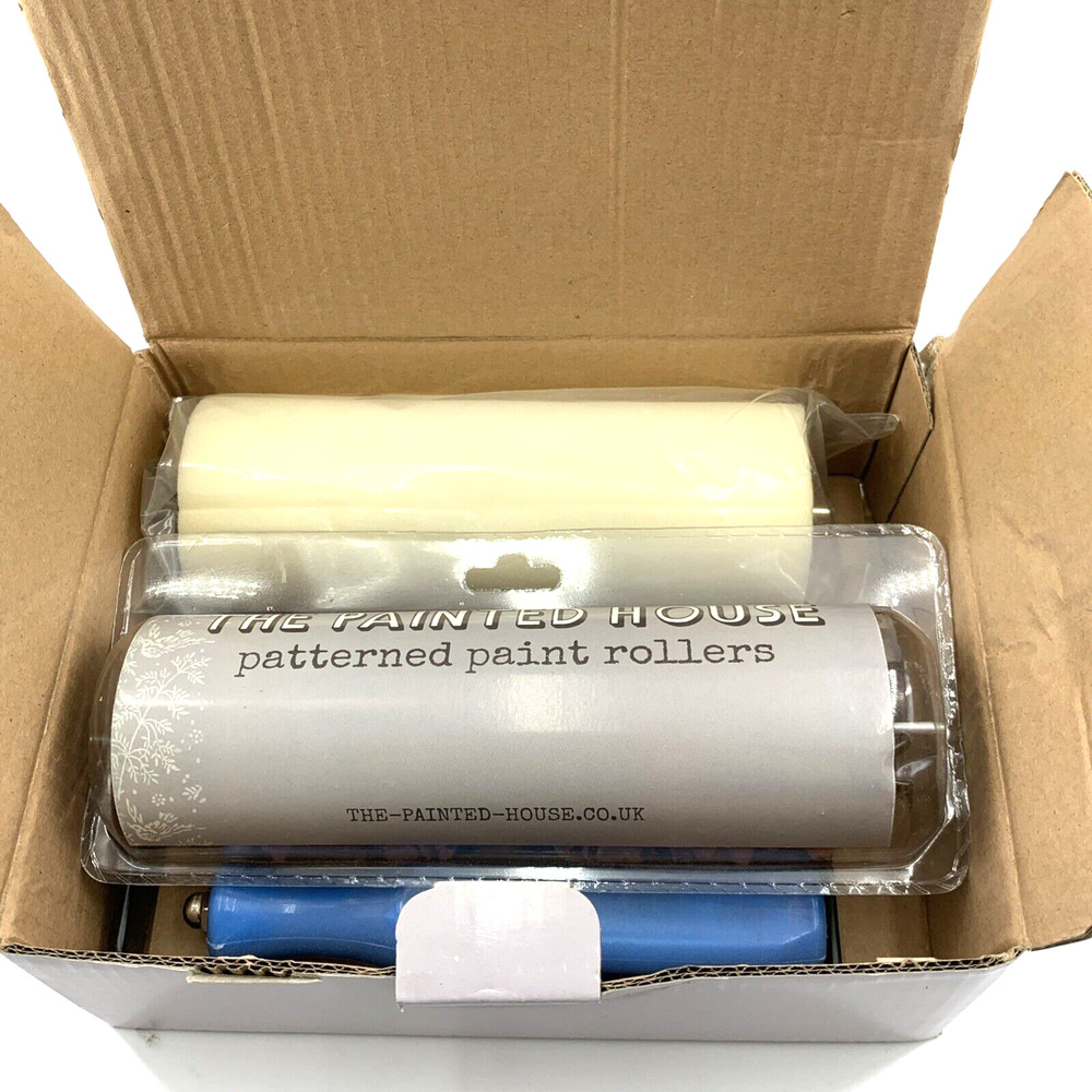 Patterned Paint Roller Decorative 7 Inch Texture Rubber Roller Floral NEW