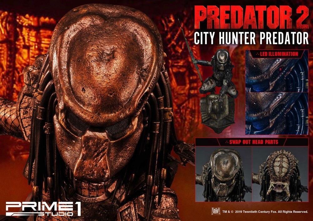 Predator 2: City Hunter Predator - 3D Wall Art 79 cm - Prime 1 Studio, Sideshow