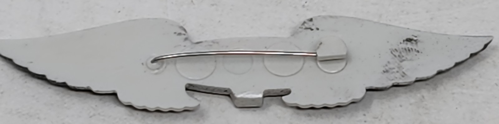 Vintage Goodyear Blimp Airship Plastic Pilot Wings Pin 3" Read Description
