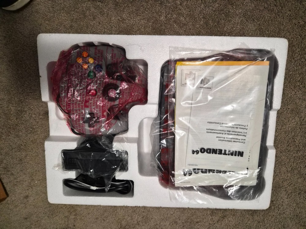 Nintendo 64 Atomic Purple Console Bundle N64 w/ Controller Cords Tested Working