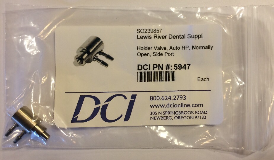 Automatic handpiece Holder Valve Side Ported DCI 5947