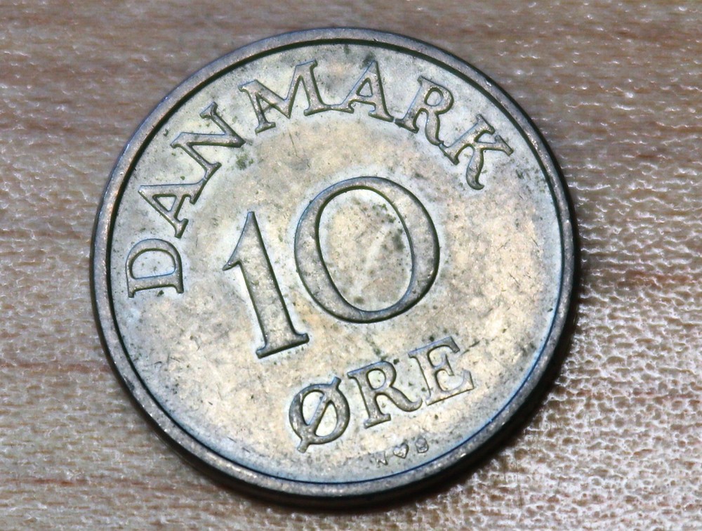 1954 Denmark 10 Ore