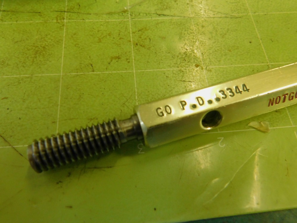 DoAll Go Thread Plug Gage 3/8"-16 NC 2