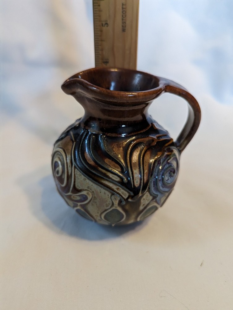 Gorgeous studio pottery pitcher - 4"