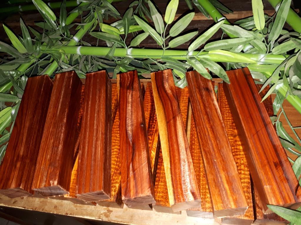 10 pcs 5/8" x 5/8 x 14" Snakewood Blank