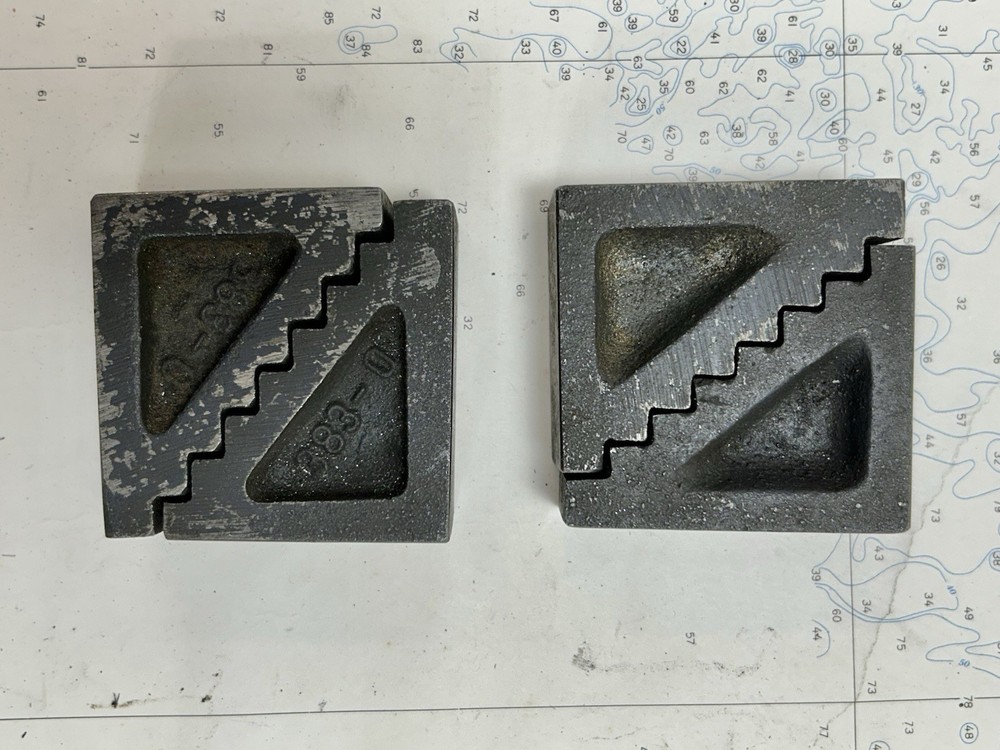 4 Cast Iron Heavy Duty Milling Machine Step Blocks. 2” X 2” X 1”