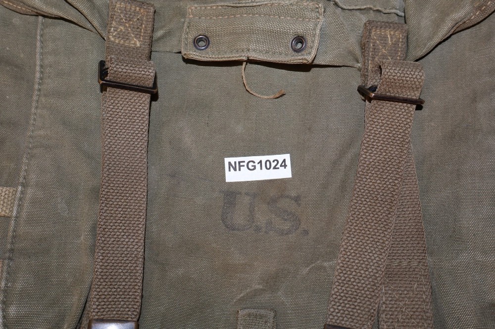 WW2 US Army M1945 Combat Field Pack Upper 'HAV STCH CO 1945' Two-Tone Transition