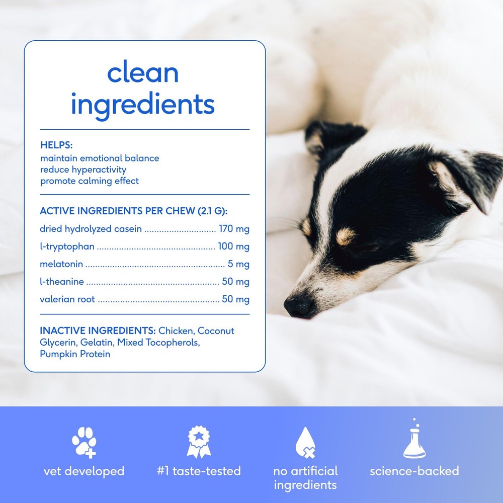 Native Pet Advanced Calming Chews for Dogs Medium Breed, Calm