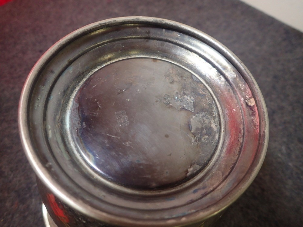 Vintage Mid Century EPNS Hammered Silver Plate Water Pitcher MM Co.