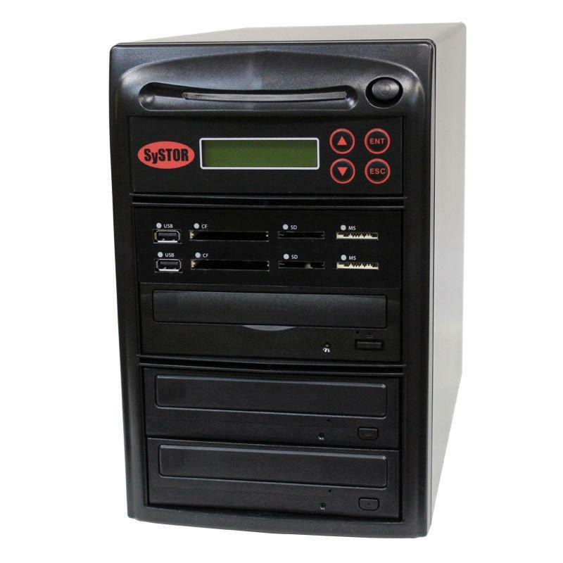 Systor Multi Media PLUS - Flash USB SD CF Backup to 2 Blu-ray BD Duplicator