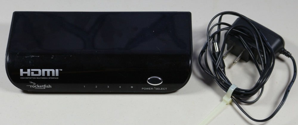 Rocketfish HDMI Switcher 4-port Switch Selector RF-HDMI4