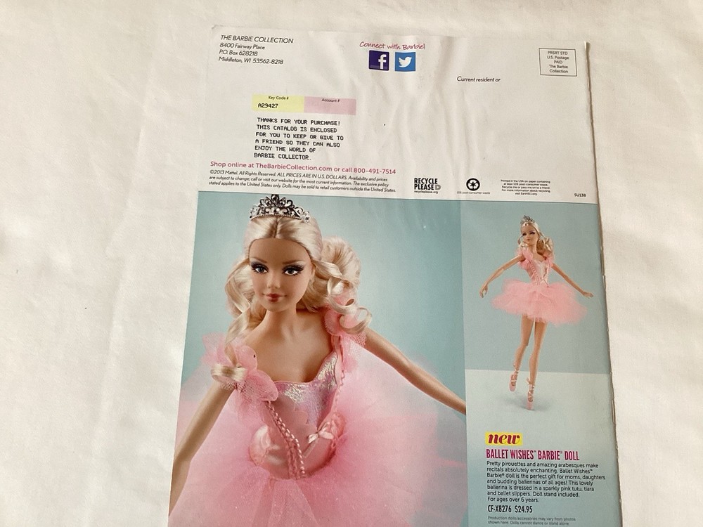 barbie collector catalog