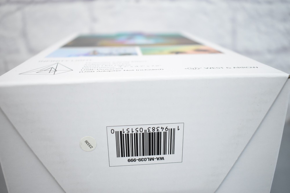 West & Arrow Infinity Light Multi-Color 3D Effect Projector USB Powered NEW