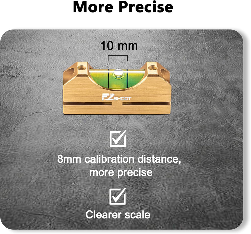 Scope Leveling Kit with High-Precision Bubble Leveling System, Magnetic Universa