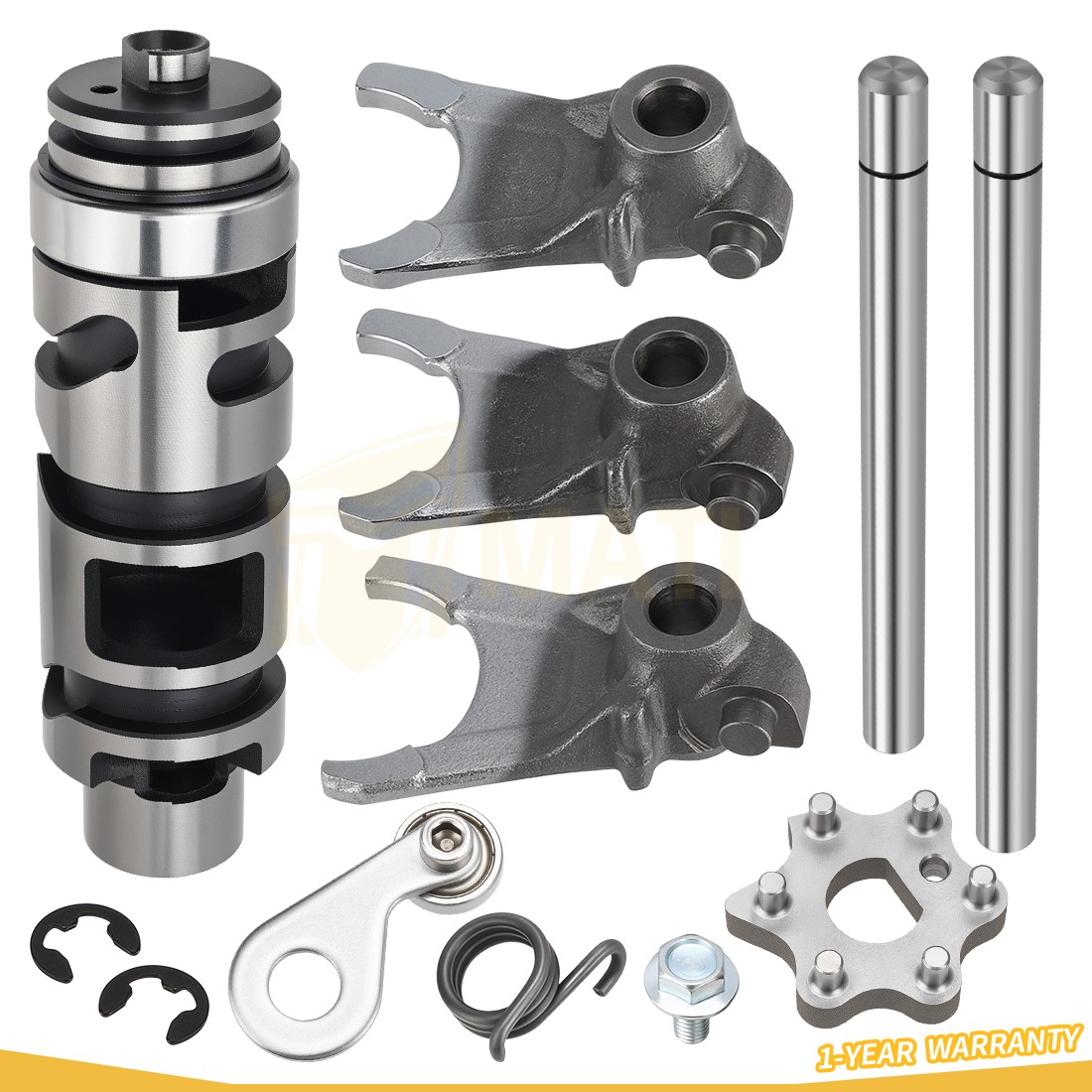 Shift Cam & Shift Forks Guide Bars Rods Set For Yamaha Banshee YFZ350 1987-2006