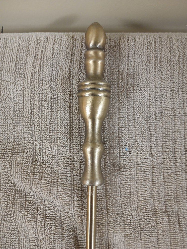 Fireplace Poker Set 3 Piece Chrome Set.