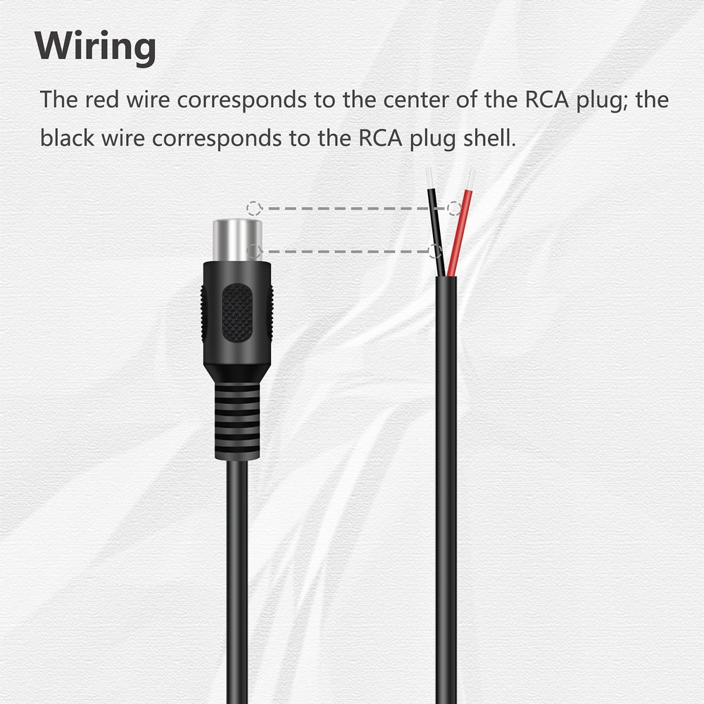 Bolvek 4 Pack RCA Female to Speaker Wire, Plug Adapter Black