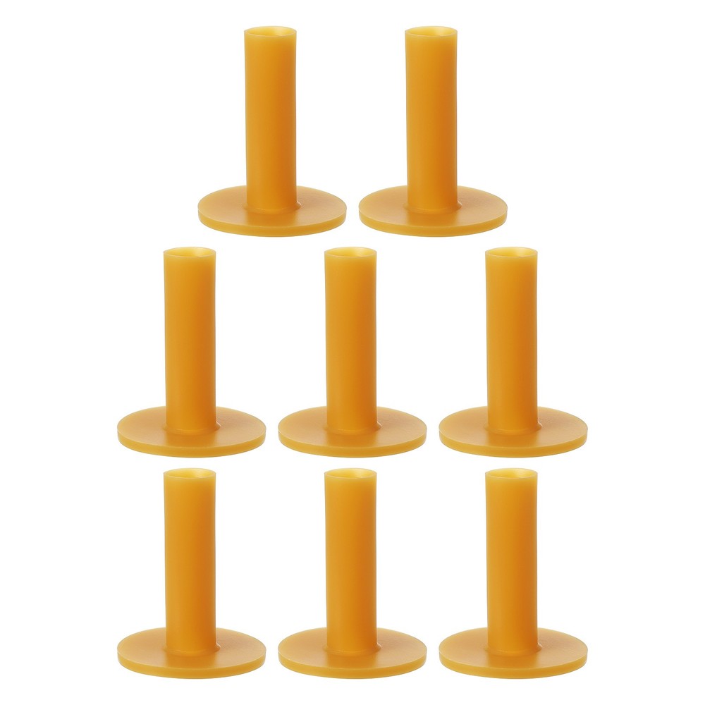 Rubber Golf Tee, 8 Pack 2.6 Inch Golf Tees Training Tee, Yellow
