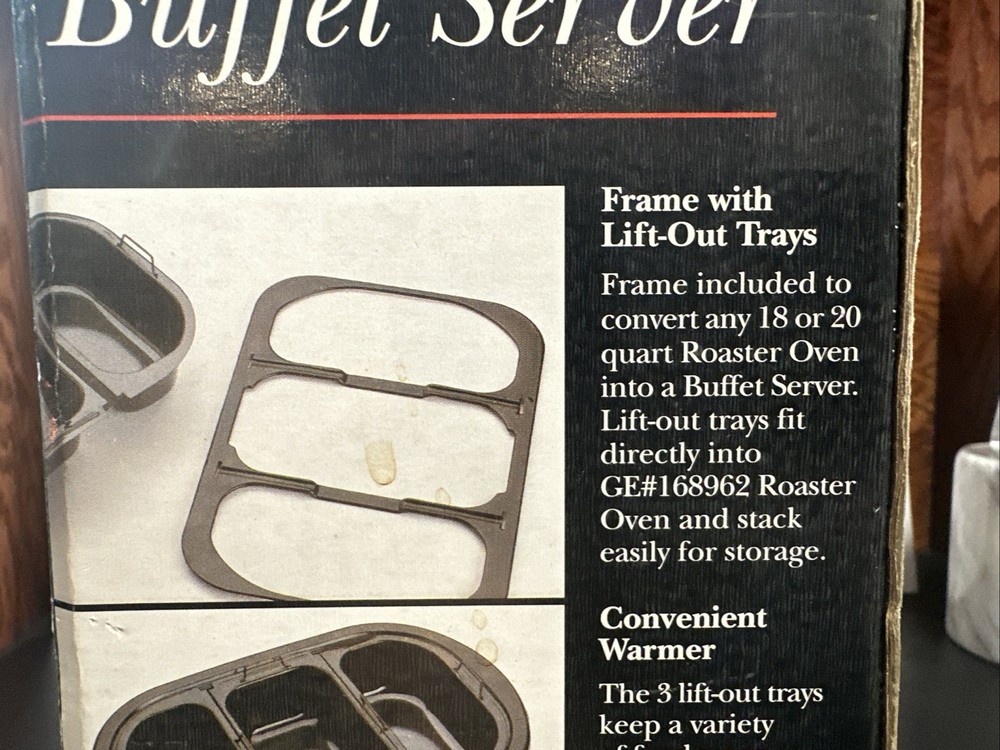 GE 168977, ROASTER OVEN CONVERSION TO BUFFET SERVER INSERT PANS