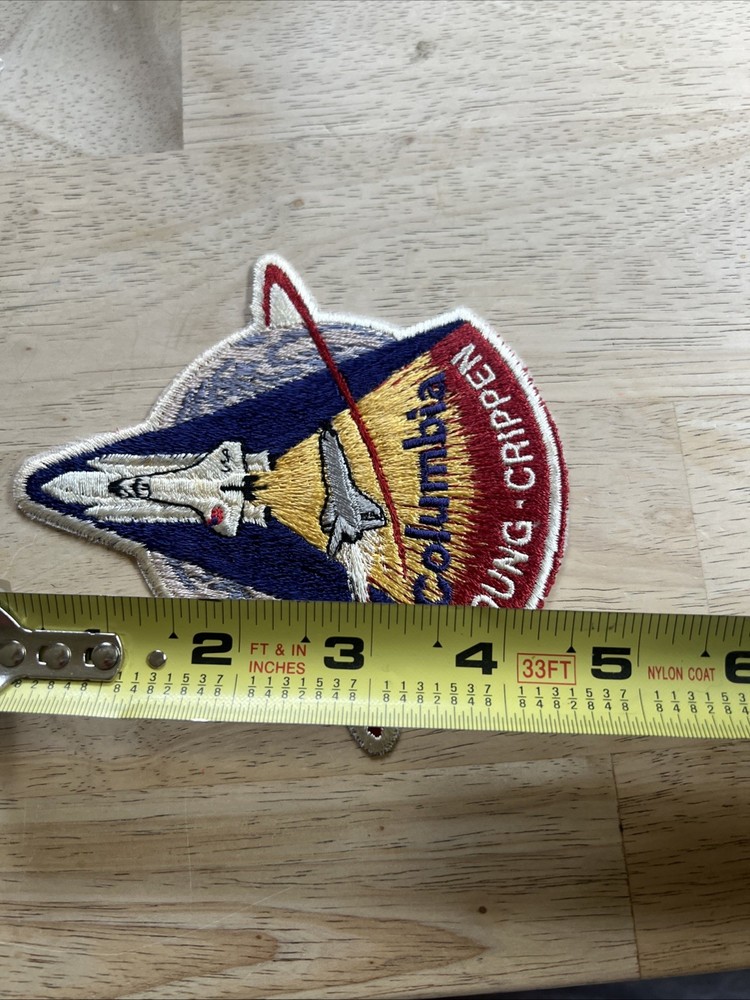 SPACE SHUTTLE COLUMBIA STS-1 Commemorative Sew-On Patch