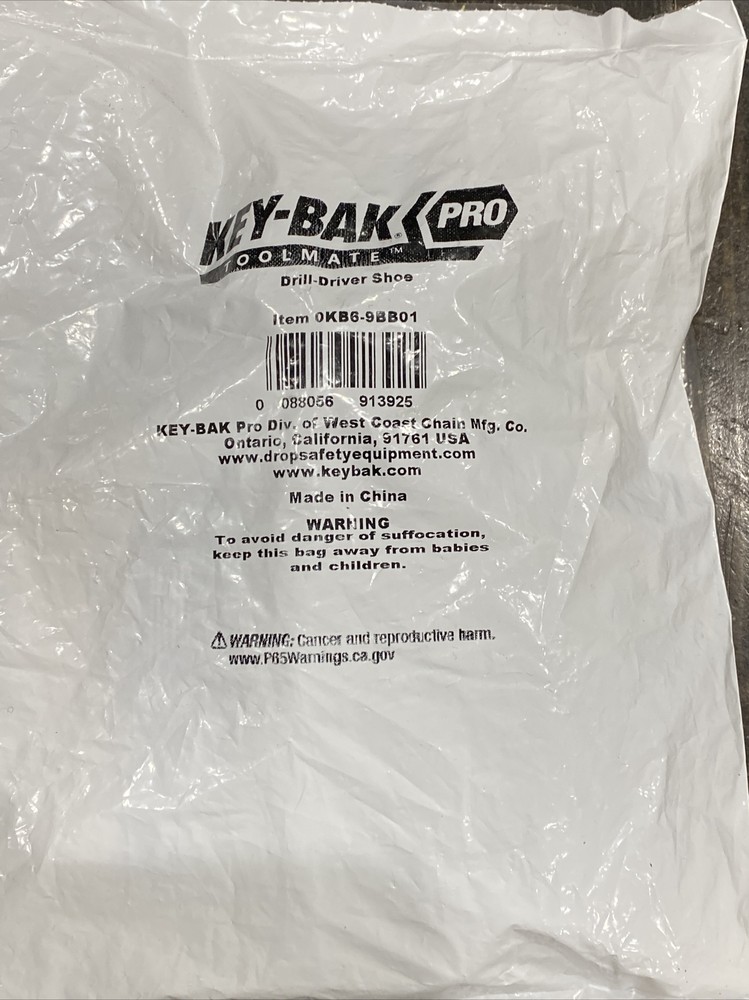 KEY-BAK Pro 0KB6-9BB01 Cordless Driver + Drill Boot Shoe Tool Attachment