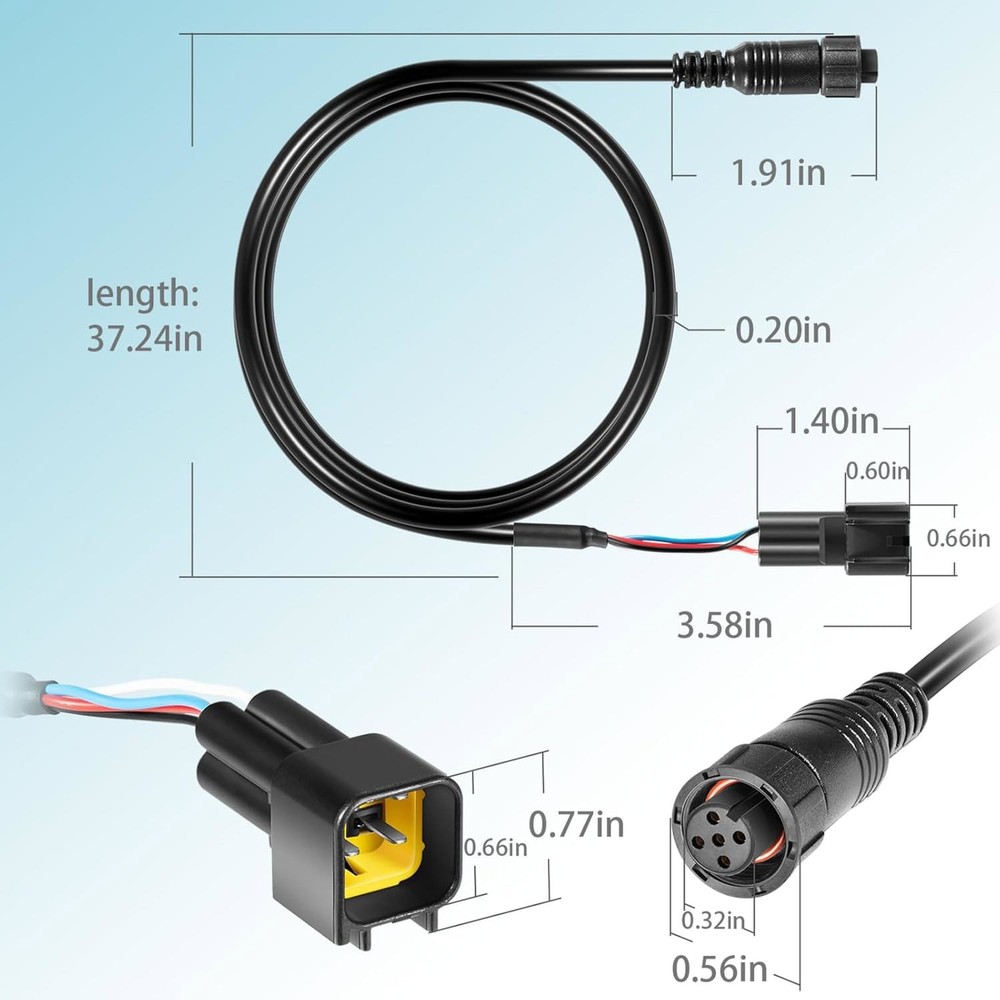 010-12770-00 Adapter Cable for Garmin J1939 Equipped GPSMAP Chartplotters, 3ft
