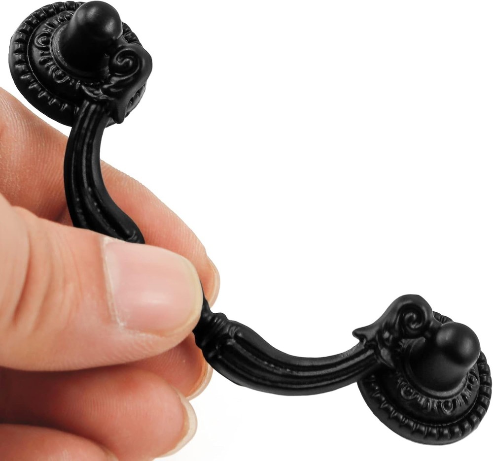 8 Pack Bail Pull Handles 2.75 Inch Hole Center Antique Drop Drawer Pull Swing...