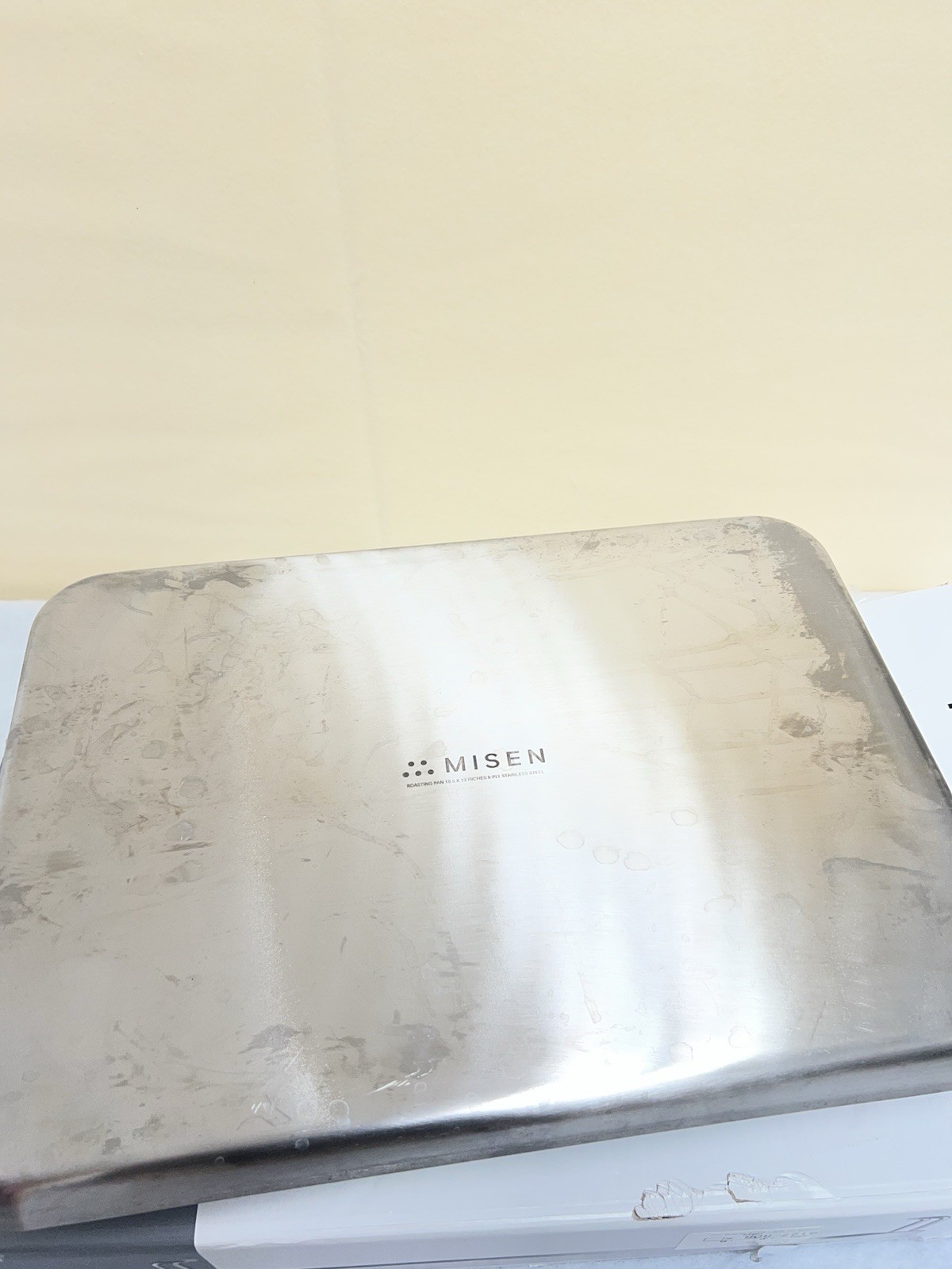 Used* MISEN 18” Roasting Pan Stainless Steel Roasting Pan with Handles Easy Grip