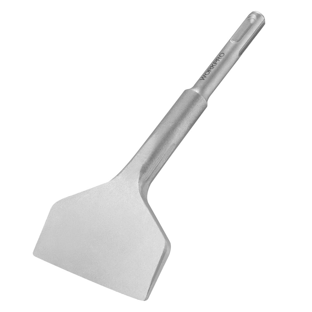 WORKPRO 3" SDS Plus Chisel Cranked Angled Bent Tile Removal Chisels for SDS-Plus