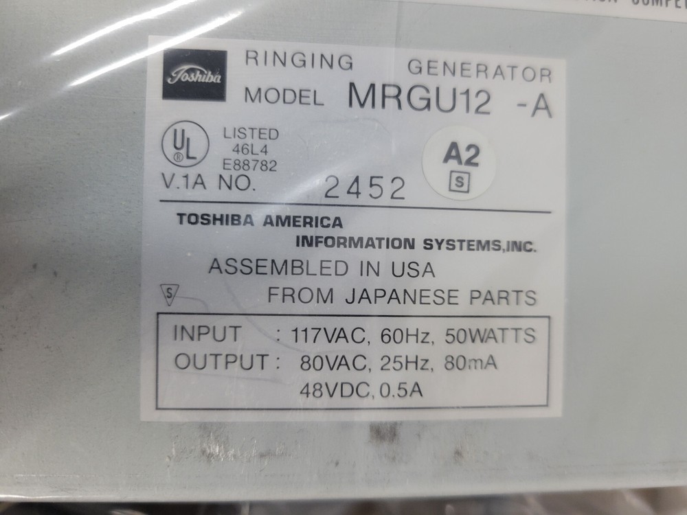 NOS - Toshiba MRGU12-A Ringing Generator