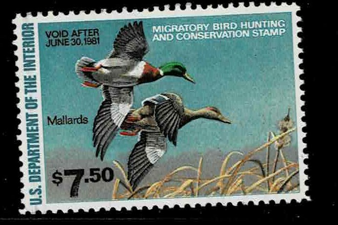 Single   Face Value Duck Stamps RW 47