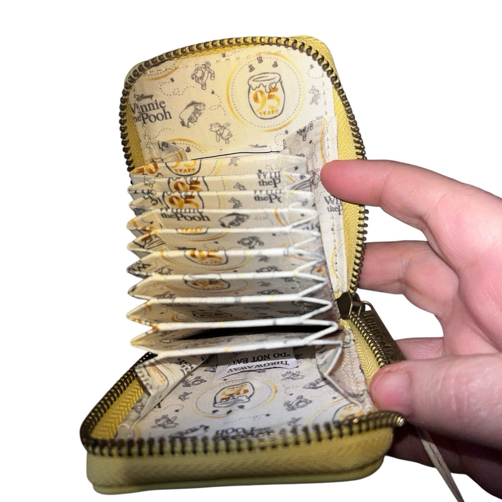 Loungefly Disney Winnie the Pooh Honey Accordion Card Holder Wallet NWT