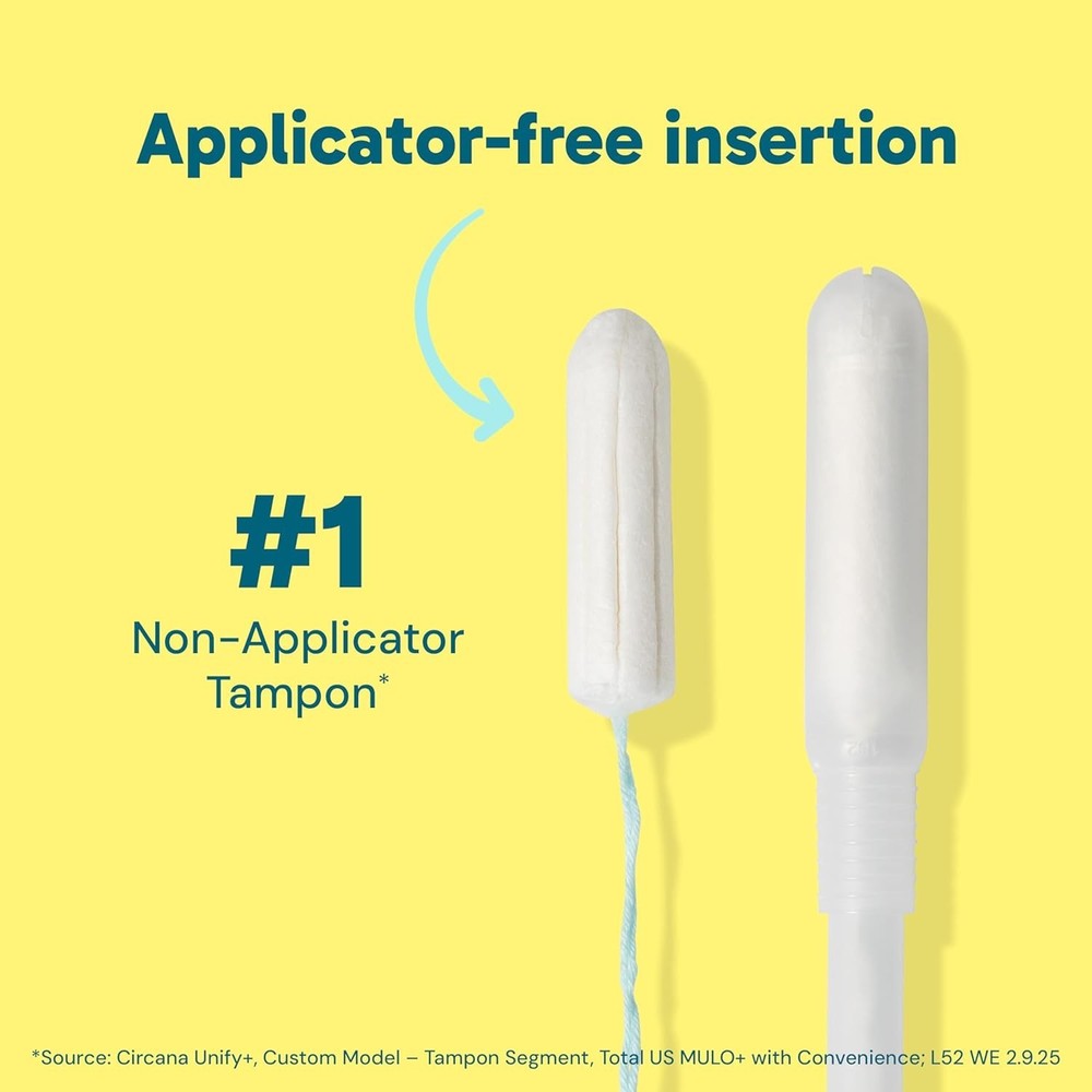 Ob Applicator-Free Tampons Multipack - 40ct Regular, Super, Plus Sizes Available