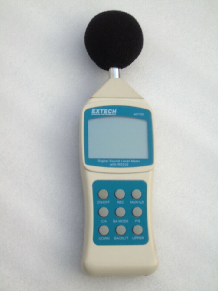 NOS Extech Instruments Digital Sound Level Meter 407750 with RS232