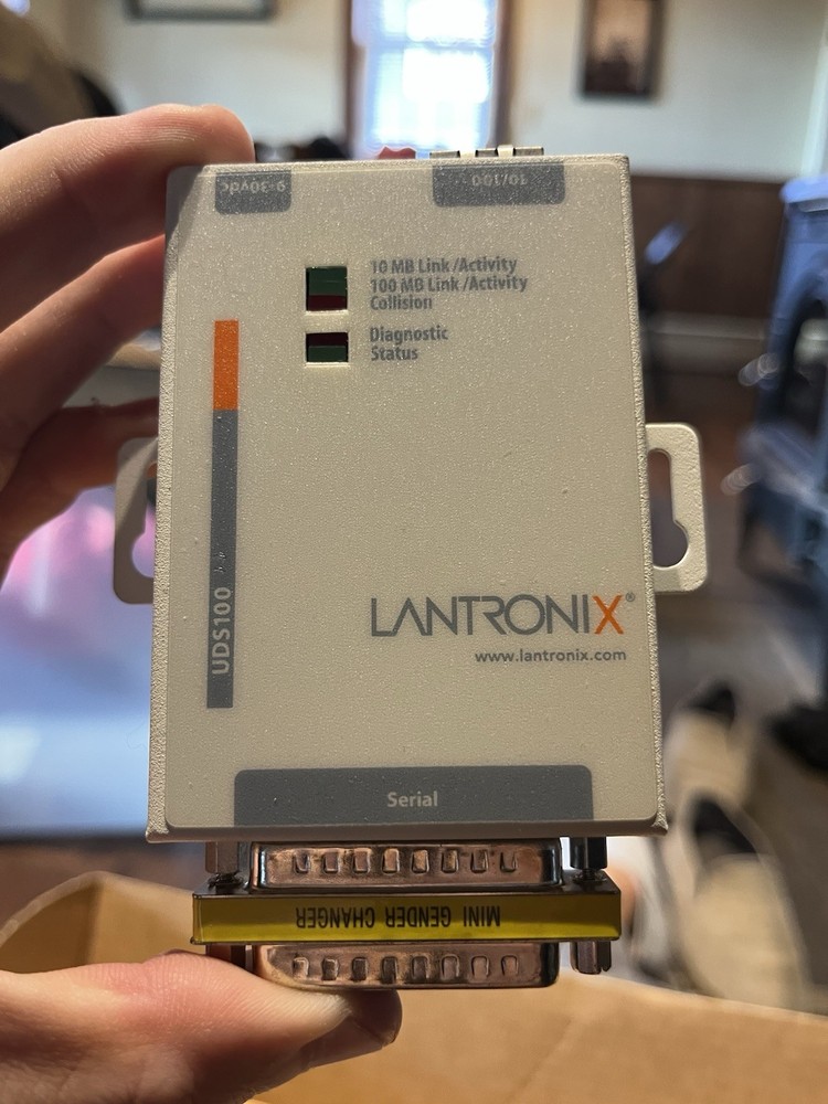 Lantronix UDS100 Single Port Device Server Ethernet External Module Terminal