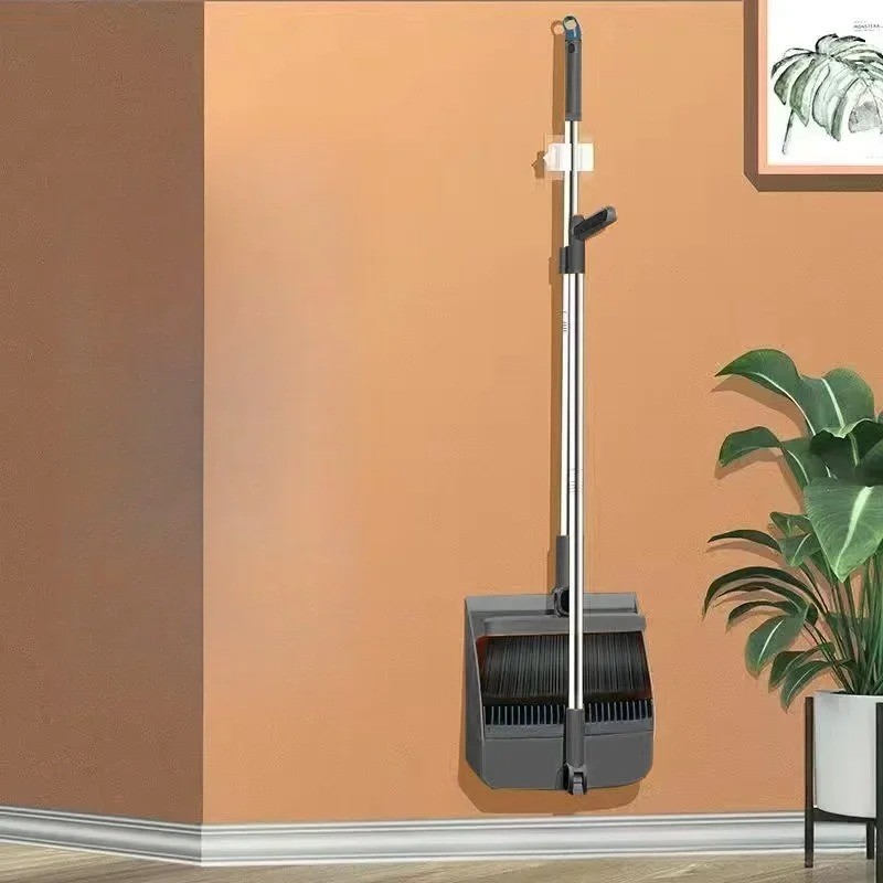 Household Broom and Dustpan Set Folding Long Handle Sweeping Set
