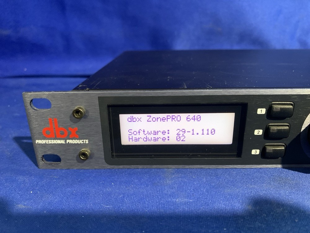 DBX 640 ZonePRO Digital Zone Audio Processor DBX640 -Power On & Partially Tested