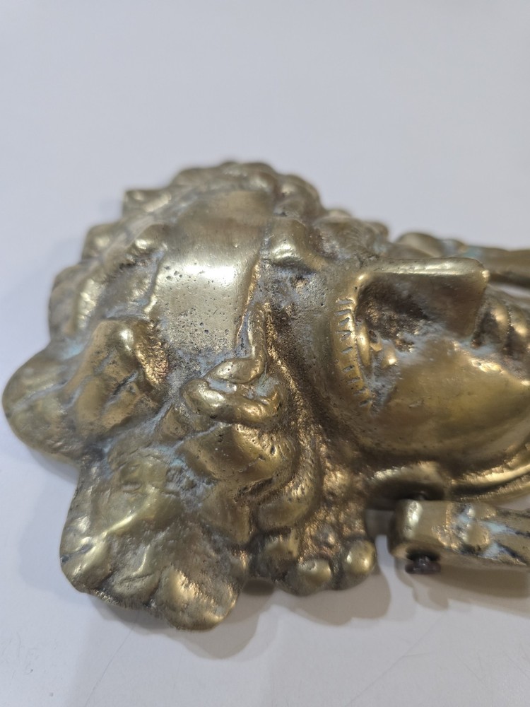 Ornate Heavy Solid Brass Door Knocker Greek Goddess 7"