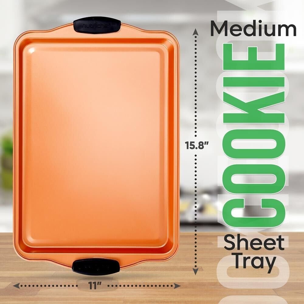 Nutrichef Medium Cookie Sheet -Compatible with NCSBS3S45, NC5PCS (Copper)