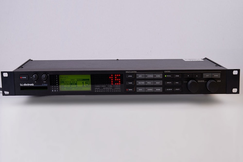 TC Electronic G-Force Digital Guitar Multi Effects Processor, 1U 1RU Rack Mount