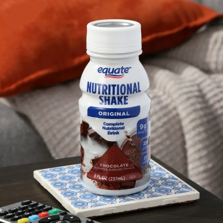 Equate Original Nutritional Shake, Chocolate, 8 fl oz, 6-Pack