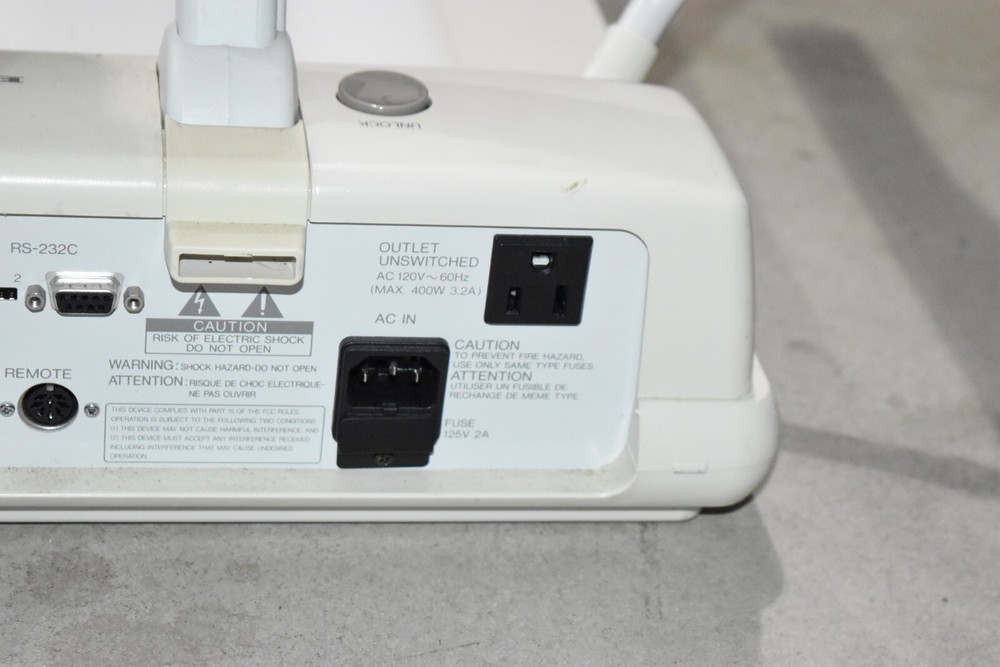 Elmo Auto Focus Overhead Visual Presenter Camera Projector Model EV-400AF